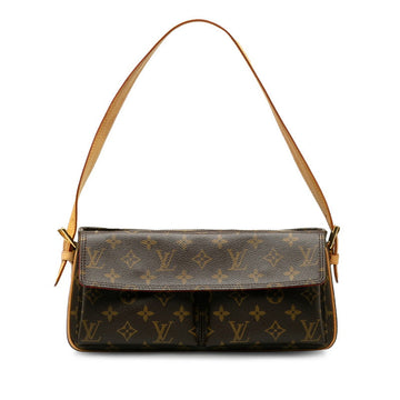 Louis Vuitton Monogram M51164 Shoulder Bag PVC/Leather Brown