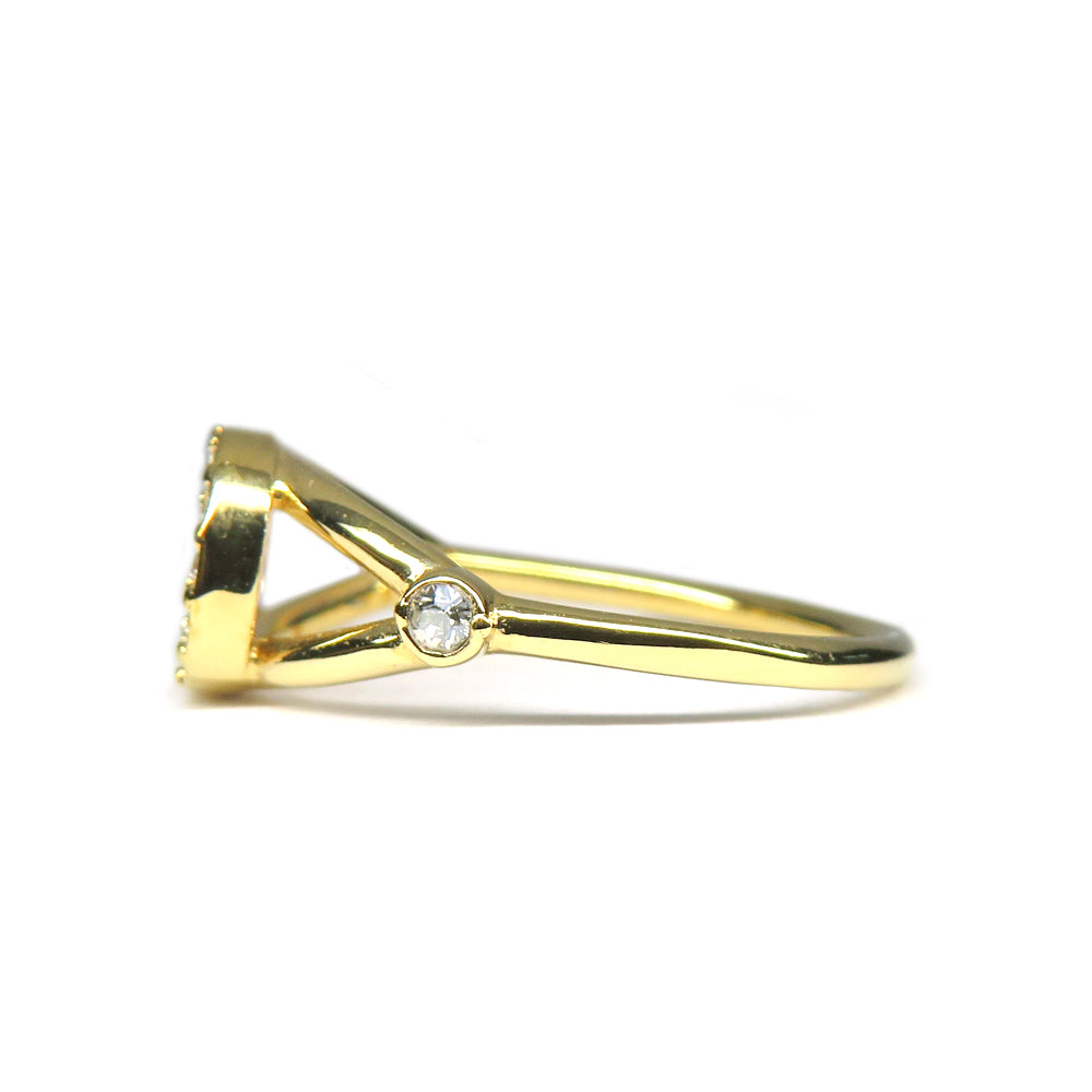 CHRISTIAN DIOR CLAIR D LUNE Ring Ring CLAIR D'LUNE R1137CDLCY G CD Logo M Size  Jewelry Accessories Cleansed