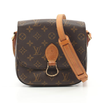 Sun Crew MM Monogram Shoulder Bag PVC Leather Brown