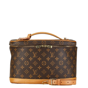 Louis Vuitton Monogram Nice Handbag Shoulder Bag 2WAY M47280 Brown PVC Leather  Louis Vuitton