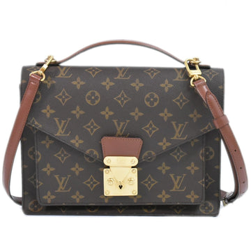 Louis Vuitton Monceau  Canvas Shoulder Bag ()