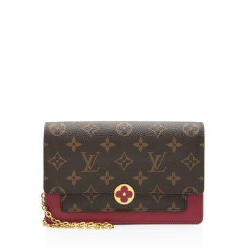 Louis Vuitton Monogram Canvas Flore Chain Wallet