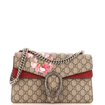 Dionysus Bag Blooms Print GG Coated Canvas Small