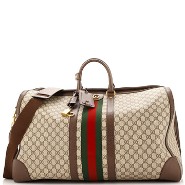 Savoy Web Convertible Duffle Bag GG Coated Canvas Maxi