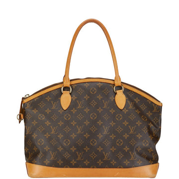 Louis Vuitton Monogram Locks Horizontal Handbag M40104 Brown PVC Leather  Louis Vuitton