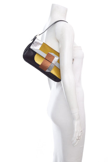 Fendi Multi Color Sequins Baguette