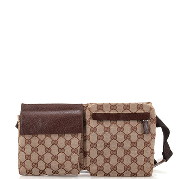 Vintage Double Belt Bag GG Canvas