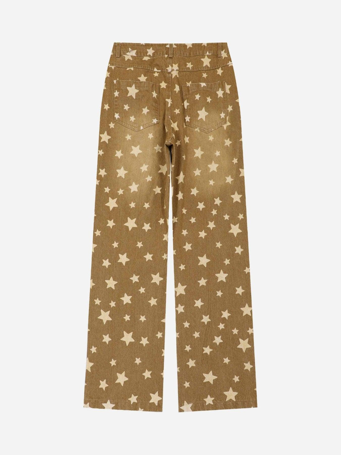 Sneakerland American Washed Star Ripped Straight Jeans