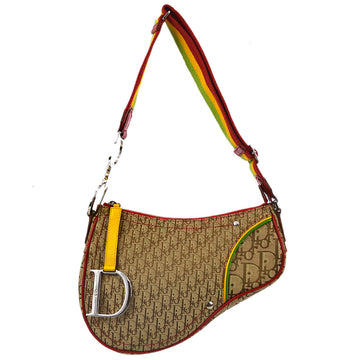 Christian Dior 2004 John Galliano Rasta Diorissimo Saddle Bag