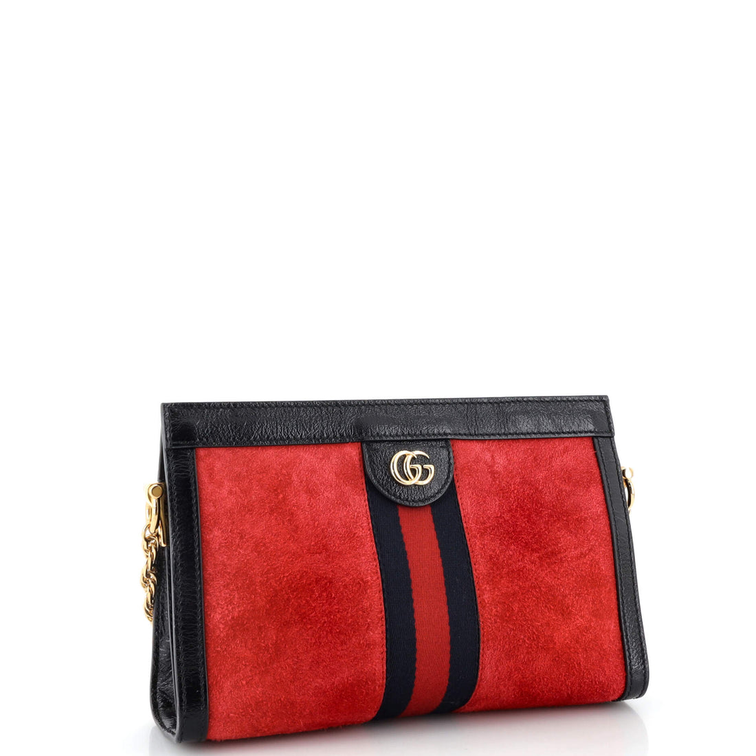 Ophidia Chain Shoulder Bag Suede Small