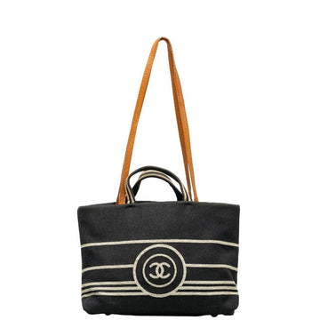 CHANEL Chanel Handbags Canvas/Laser Navi [More] Ladies Navi [ Paris]