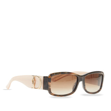 Dior Square COTTAGE3 D logo sun glasses brown beige plastic ladies Dior