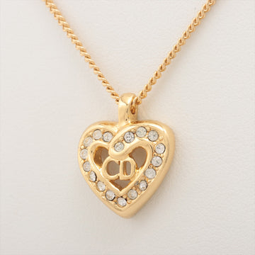 Christian Dior CD logo necklace GP x line stone g bargain  store