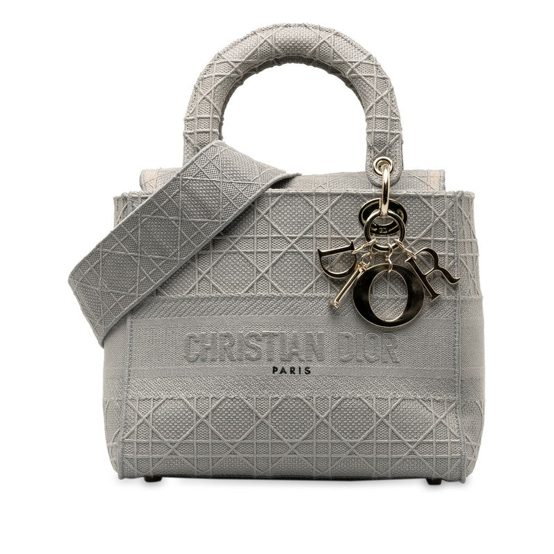 Dior Lady  Dior Handbag Shoulder Bag 2WAY Gr Linen  Dior