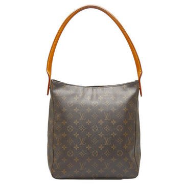 Louis Vuitton Monogram Lo-Ping GM Shoulder Bag M51145 Brown PVC Leather  Louis Vuitton