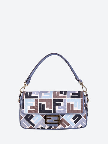Fendi Women Baguette Canvas Ricamo Handbag