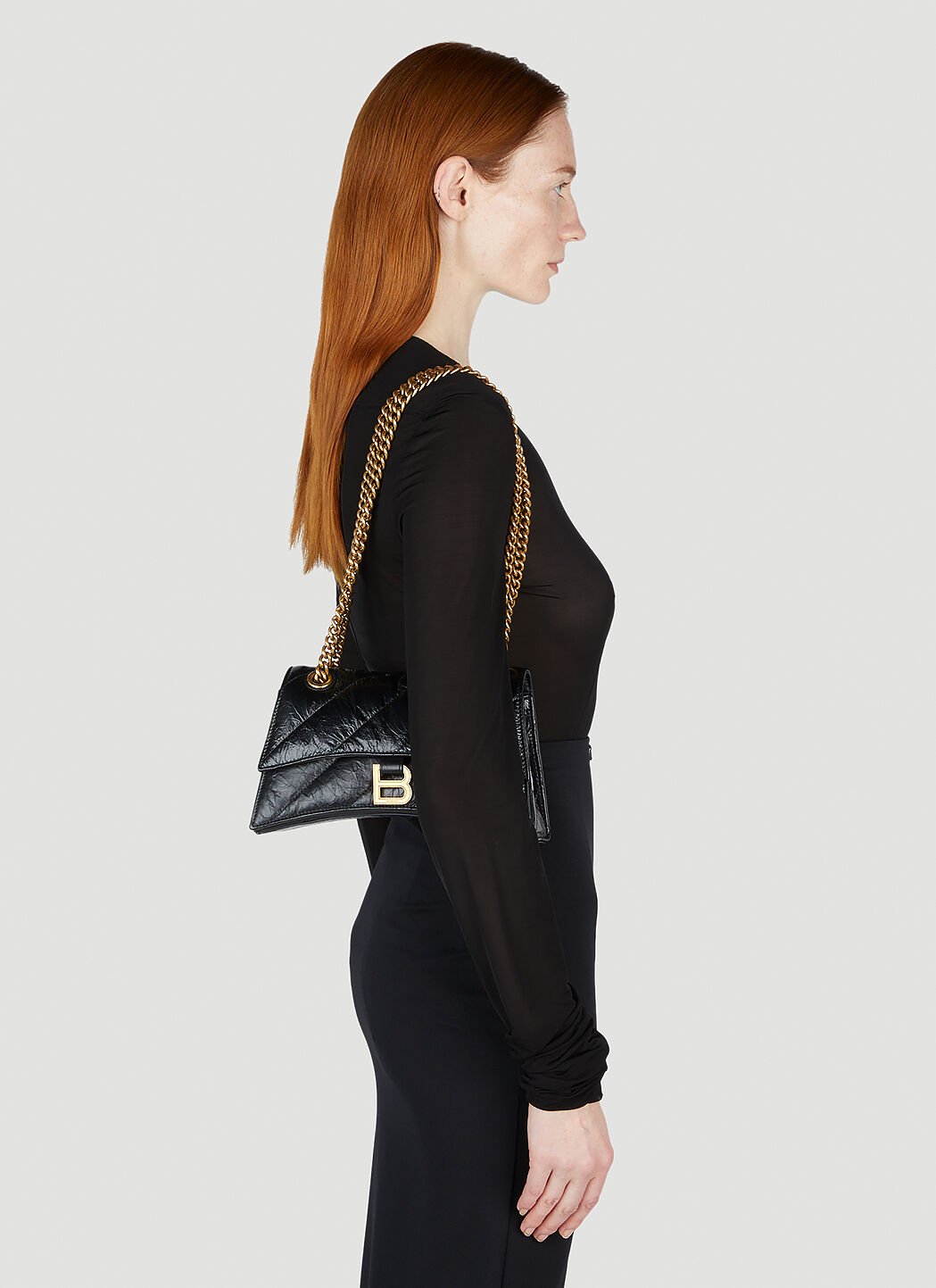 Balenciaga Women Crush Chain Small Shoulder Bag