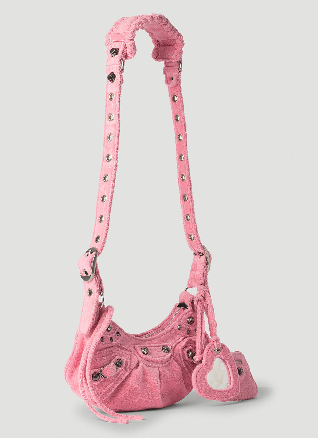 Balenciaga Women Le Cagole Xs Velour Shoulder Bag