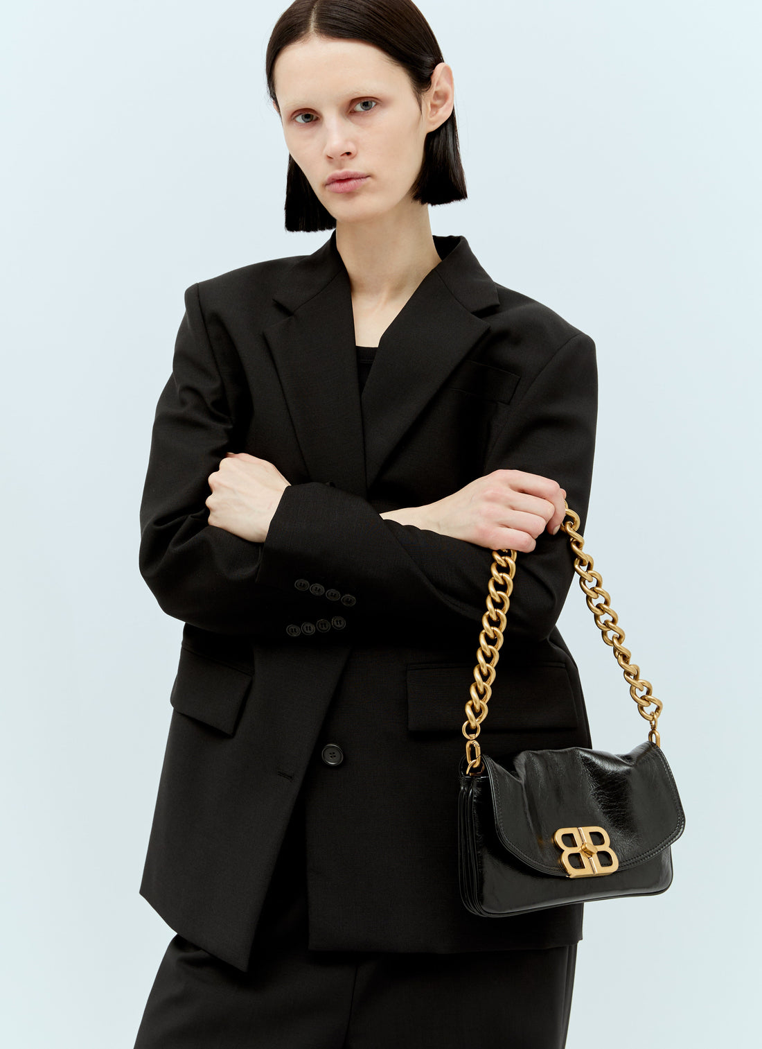 Balenciaga Women Bb Soft Small Flap Shoulder Bag