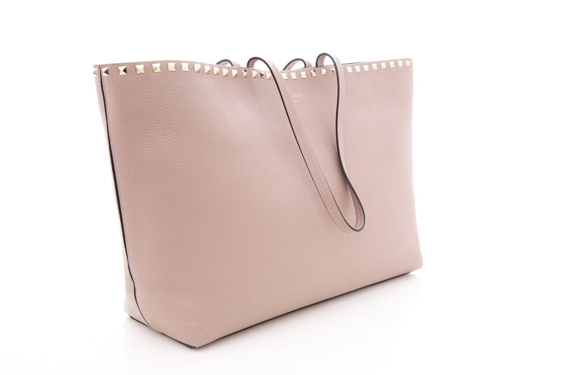 Valentino Lilac Leather Rockstud Tote