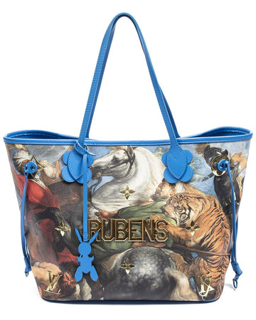 Louis Vuitton Limited Edition Blue Rubens Coated Canvas Jeff Koons Masters
