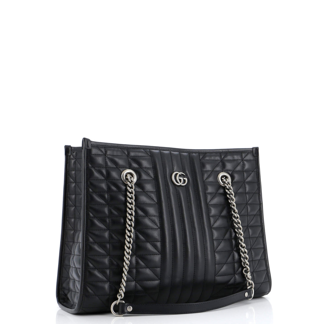 GG Marmont Aria Chain Shopping Tote Mixed Matelasse Leather Medium