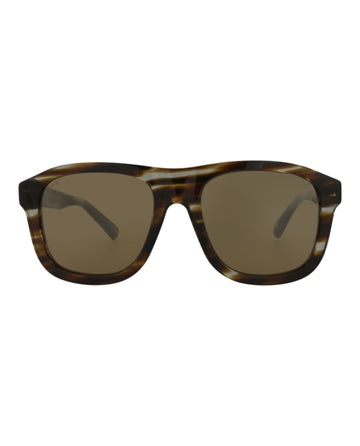 Aviator-Frame Recycled Acetate Sunglasses