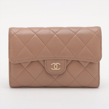 Chanel Matrasse  Wallet Beige G