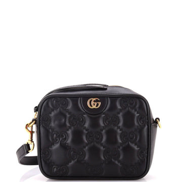 Zip Camera Bag GG Matelasse Leather Small