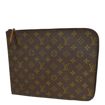 Louis Vuitton Poche Document  Canvas Clutch Bag ()