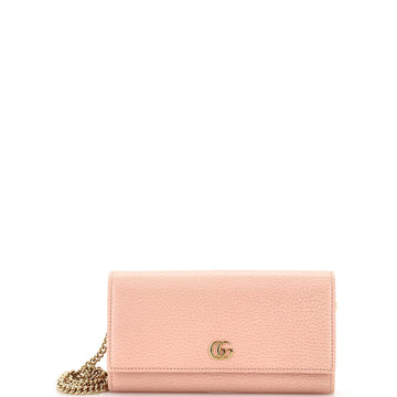 GG Marmont Continental Chain Wallet Leather