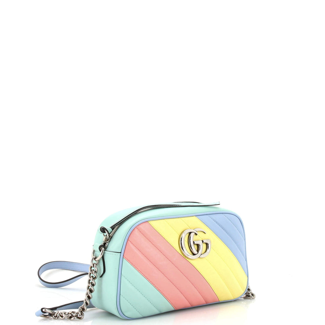 GG Marmont Shoulder Bag Diagonal Quilted Leather Small