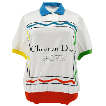 Christian Dior 1990s Sports Polo T-shirt White #L