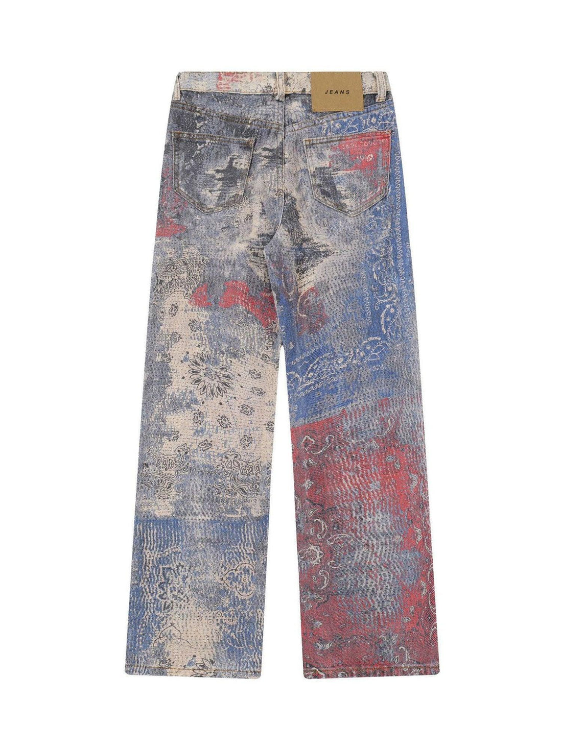 Makersluxe Paisley Printed Jeans - 2186