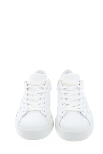 Golden Goose White & Silver Pure Star Sneakers SZ 37