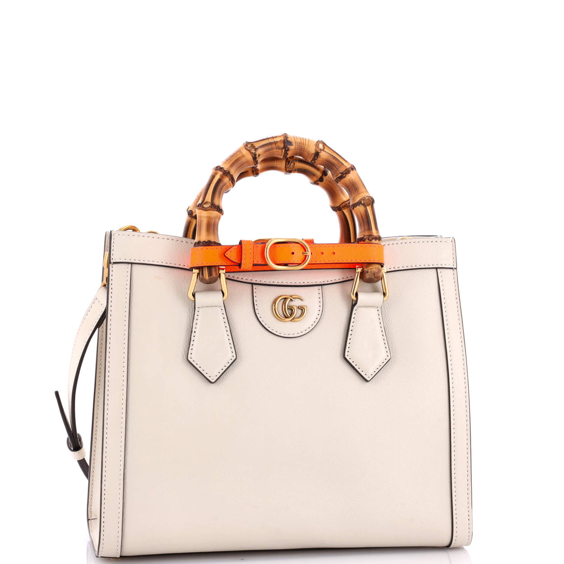 Diana NM Bamboo Handle Tote Leather Small