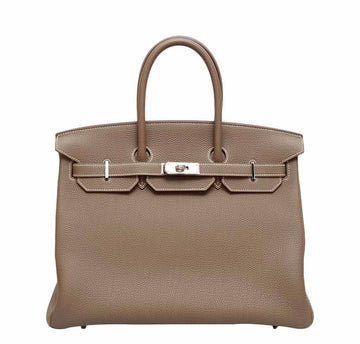 Hermès Birkin 35 Etoupe Bag Togo PHW