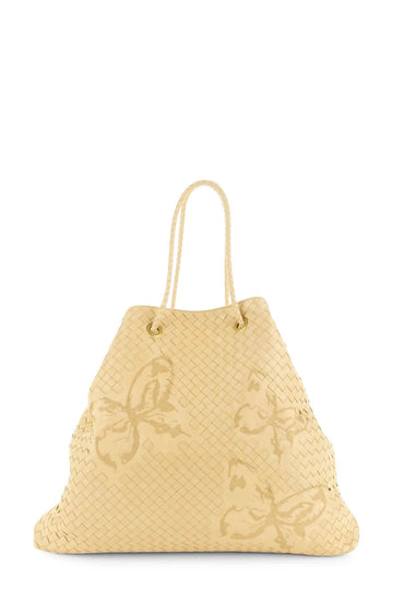 Intrecciato Drawstring Aurora Farfalle Butterfly Beige
