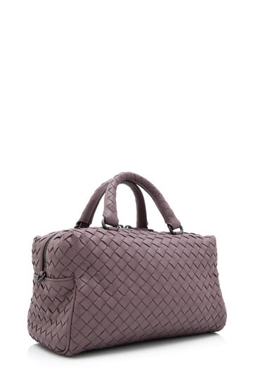 Intrecciato Top Handle Bag Dark Mauve