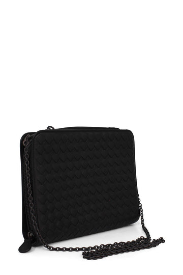 Intrecciato Wallet on Chain Black