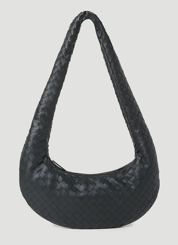 Bottega Veneta Men Intrecciato Leather Crossbody Bag