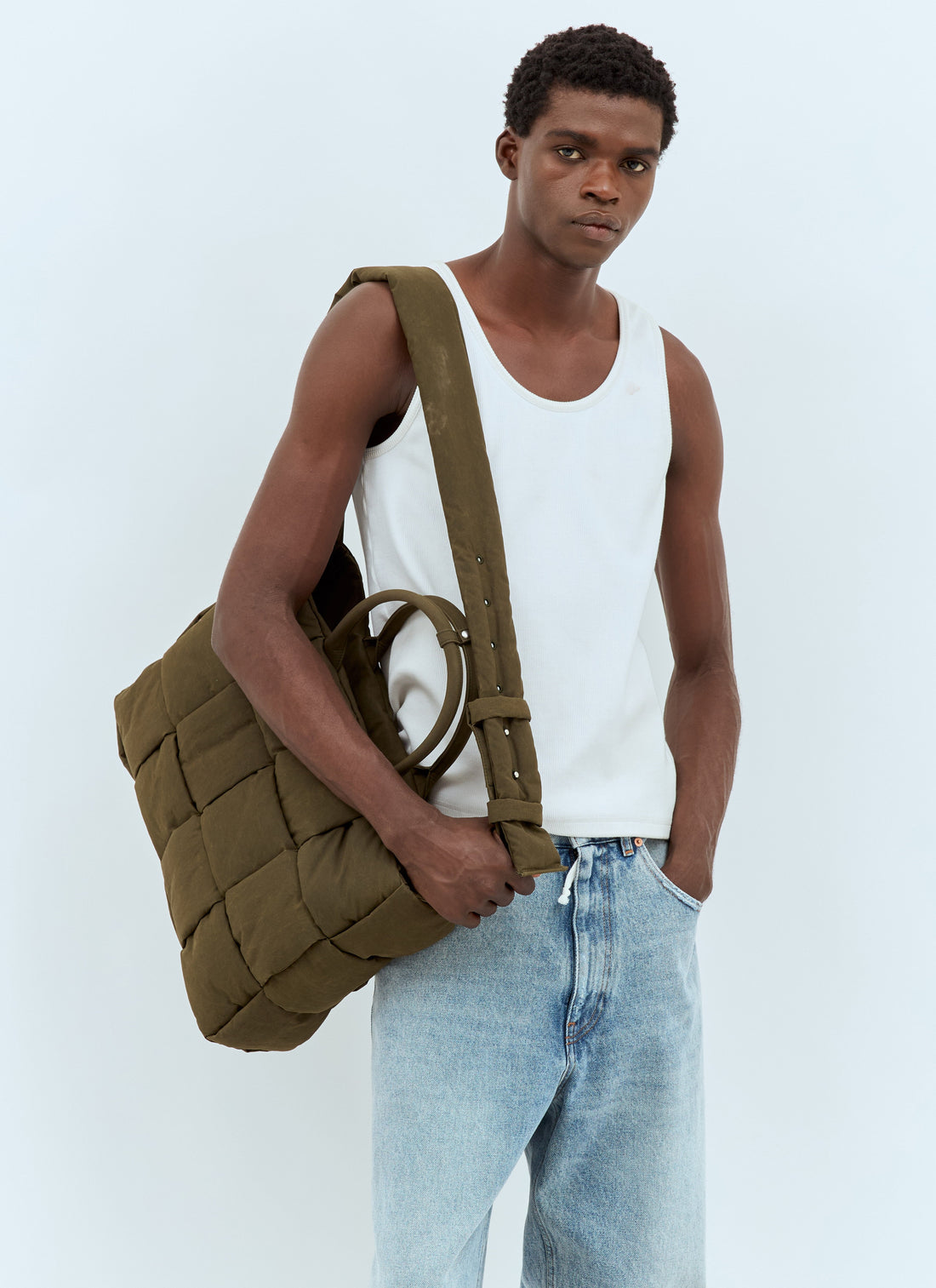 Bottega Veneta Men Intreccio Tote Bag