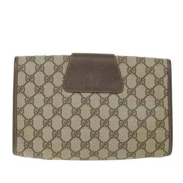 GUCCI GG Supreme Web Sherry Line Clutch Bag Red Beige 156 01 030 bs10106