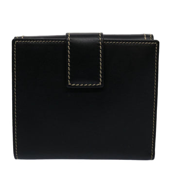 GUCCI Wallet Leather Black 141402 bs10364