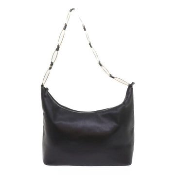 GUCCI Shoulder Bag Leather Black 001 1998 1805 bs10616