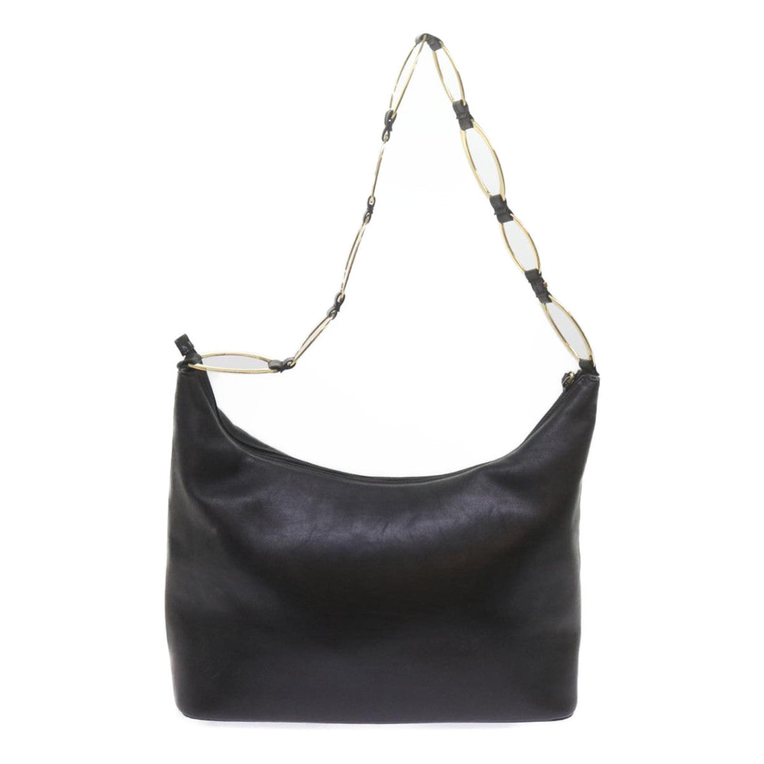 GUCCI Shoulder Bag Leather Black 001 1998 1805 bs10616