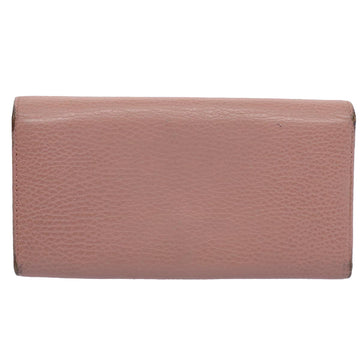 GUCCI Long Wallet Leather Pink 354498 bs10632