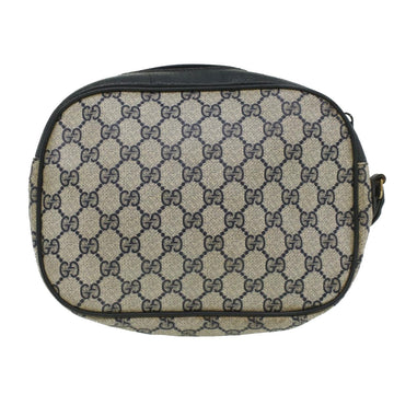 GUCCI Sherry Line GG Canvas Clutch Bag PVC Leather Navy Red bs2972
