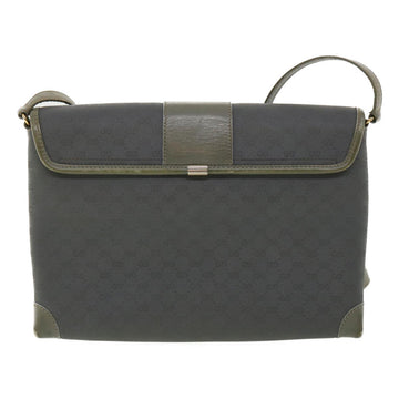 GUCCI Micro GG Canvas Shoulder Bag Gray bs3248
