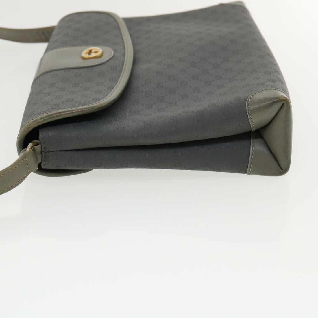 GUCCI Micro GG Canvas Shoulder Bag Gray bs3248